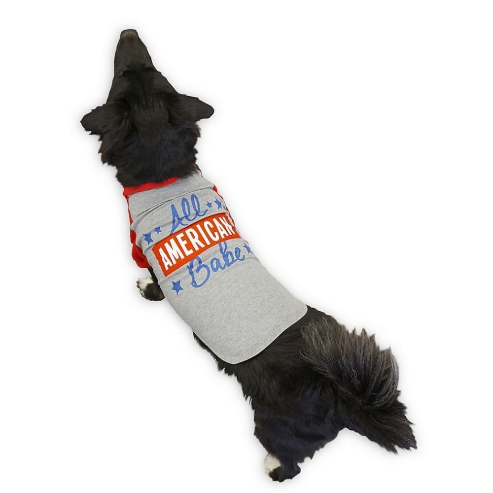 Woof dog shirt all American babe new